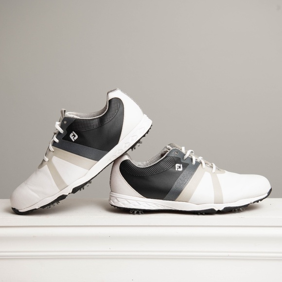 FOOTJOY Golf Shoes Energize Men’s Size 13 White / Black - Excellent Condition! - Picture 1 of 7